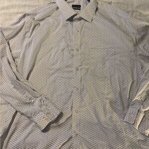 Van Heusen Blue Patterned Dress Shirt